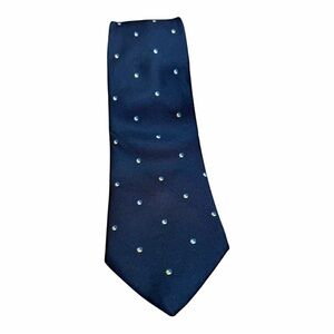 Sulka New York Silk Classic Navy Polka Dot 3.5” Men's Tie